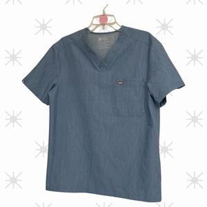 Figs Blue Short Sleeve V-Neck~ Sz Small 
Healthcare ~ Medical Staff